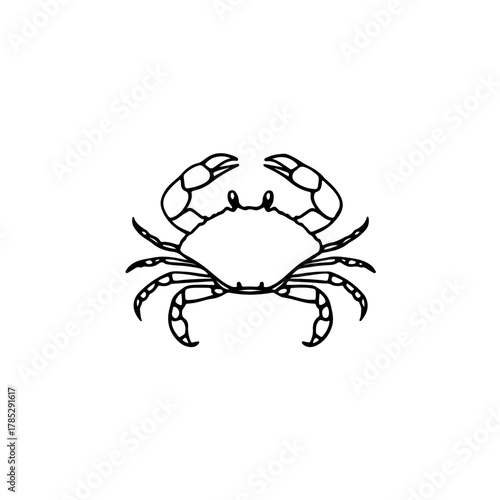 Wallpaper Mural vector illustration of a crab Torontodigital.ca