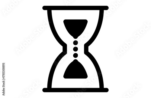 砂時計のシンプルなベクターアイコン