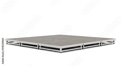 Modular Stage Platform on a White Background event exhibition