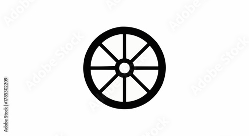 Wheel black and white