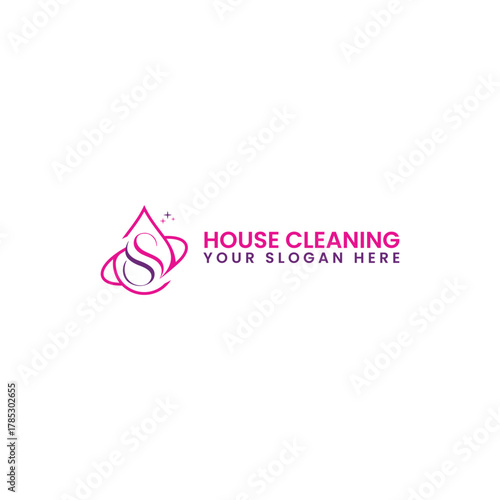 Cleaning service logo design with fresh, modern, and professional style