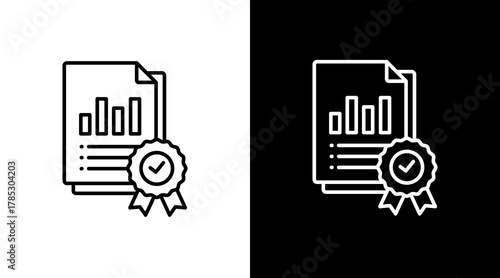 Quality Testing  White Icon Set Design