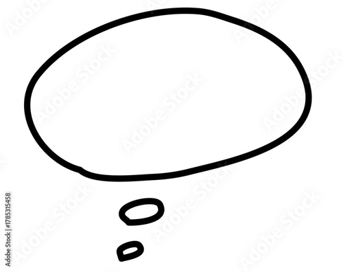 空想するときの吹き出し