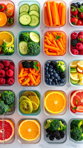 set of vegetables isolated on white