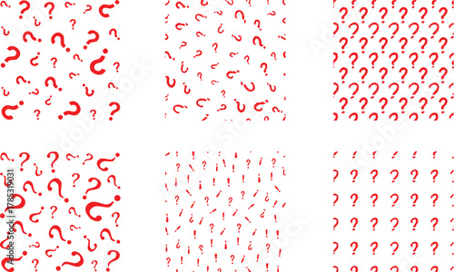 red and white background icon set for digital design 