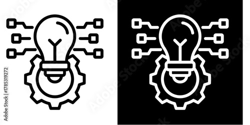 Innovation Hub Icon Set Multiple Style Collection