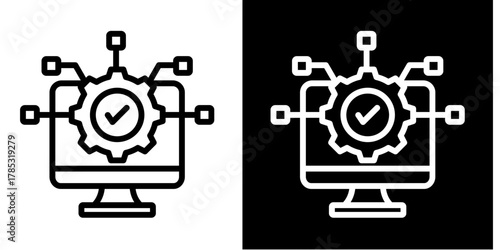 System Integration Icon Set Multiple Style Collection