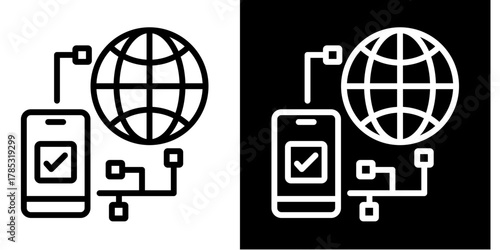 Mobile Access Icon Set Multiple Style Collection