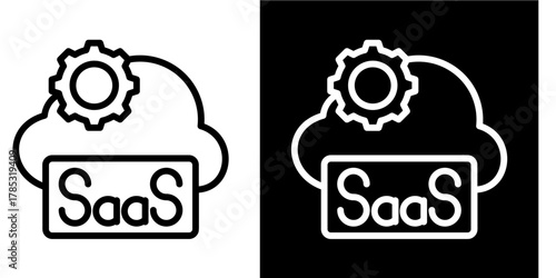 SaaS Icon Set Multiple Style Collection
