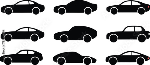 Editable and scalable eps files.  car vector . business card