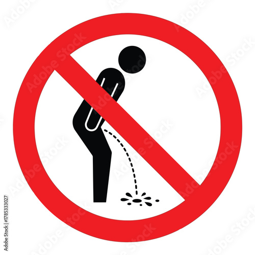 No urinating sign