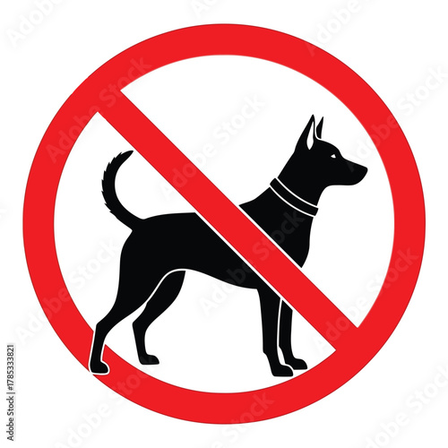 No dogs allowed sign
