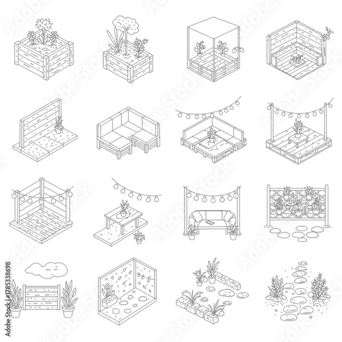 outdoor patio design ideas backyard patio layouts with furniture string lights planters  landscaping inspiration for modern garden design outdoor living