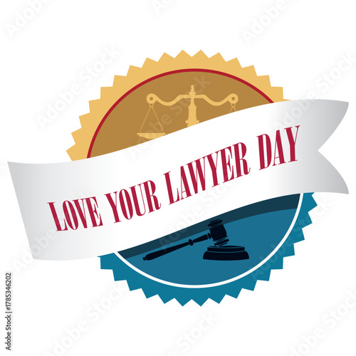 Love Your Lawyer Day sticker