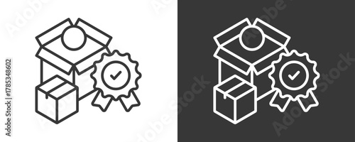 Product Quality Icon Set Vector Collection Isolated In Black And White