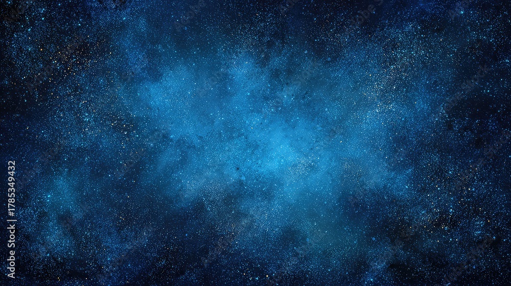 Obraz premium Vast Blue Cosmos with Stars and Nebulae, Perfect for Space Exploration and Astronomy Projects