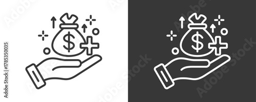 Incentive Icon Set Vector Collection Isolated In Black And White