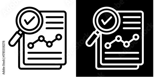 Audit Trail  Icon Set White Style Collection