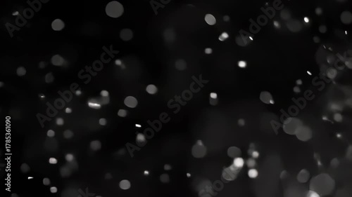 Abstract Black and White Bokeh Background Video.