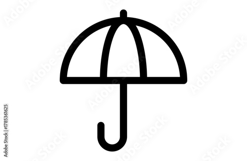 傘のシンプルなベクターアイコン