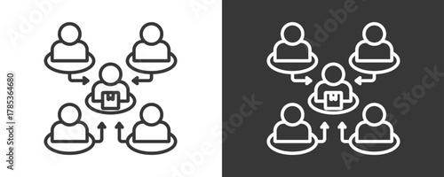 Mlm Icon Set Vector Collection Isolated In Black And White