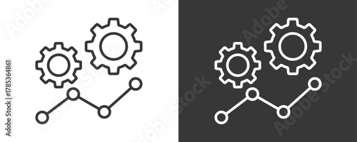 Rising Icon Set Vector Collection Isolated In Black And White
