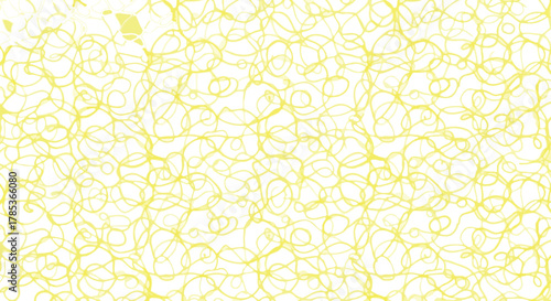 Abstract Yellow Curving Lines Pattern on White Background Minimalist Style