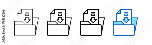 Database File outline style icon