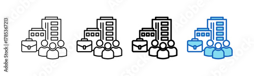 Business outline style icon