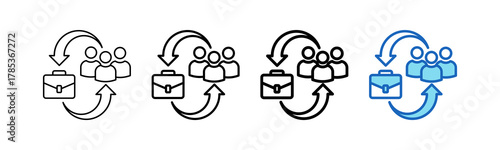 Workflow outline style icon