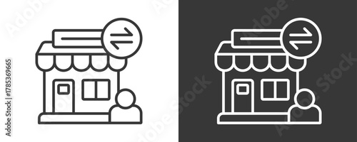 Retail Icon Set Vector Collection Isolated In Black And White
