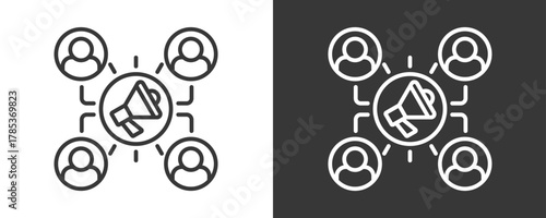 Omnichannel Icon Set Vector Collection Isolated In Black And White