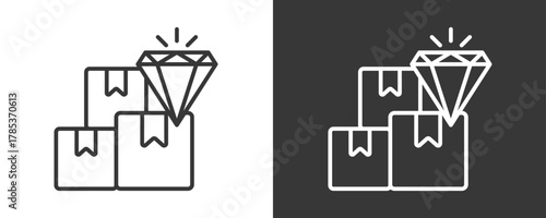 Product Icon Set Vector Collection Isolated In Black And White