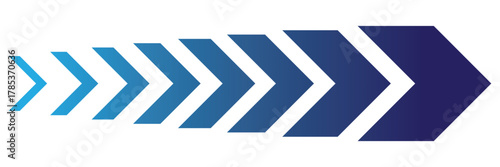 Dynamic Moving Arrow icon. Chevron arrow icon. Moving arrows icon. blend effect, pointer, speed direction, road caution, military, navigation sign isolated on white background. Dynamic moving arrow.