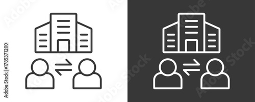 Broker Icon Set Vector Collection Isolated In Black And White