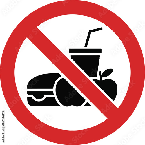 No food sign
