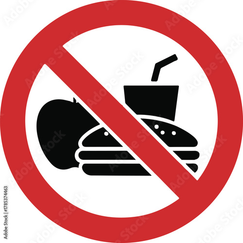 No food sign