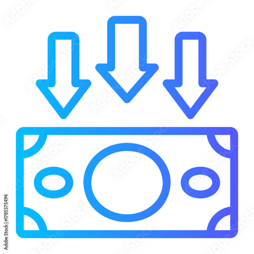 decrease gradient icon