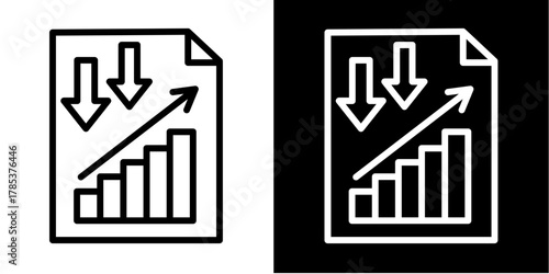 Inference  Icon Set White Style Collection
