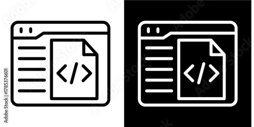 Metadata  Icon Set White Style Collection
