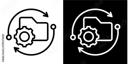 Repository  Icon Set White Style Collection
