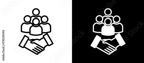 Alliance whiteblack icon