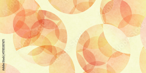 オレンジ　和柄　幾何学　模様　背景