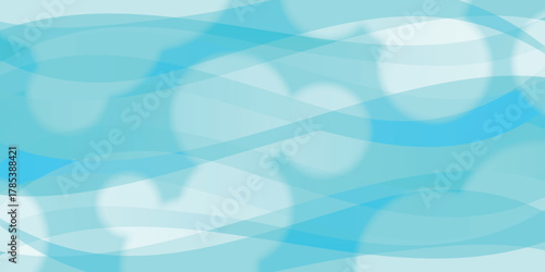 青　和柄　波　模様　背景