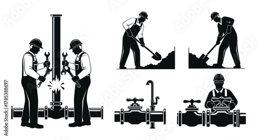 Plumbing repair services professional plumbers and maintenance team