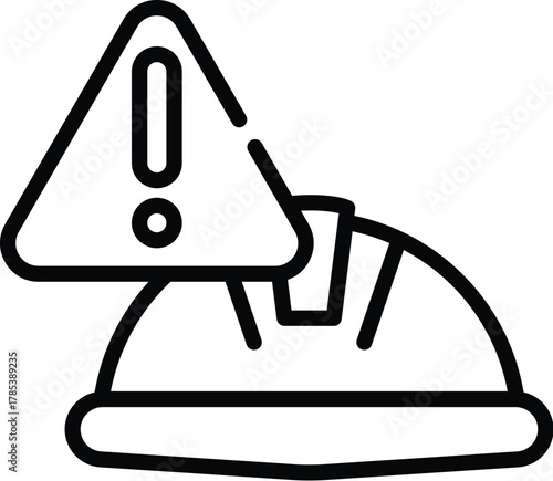 risk web icon in outline style