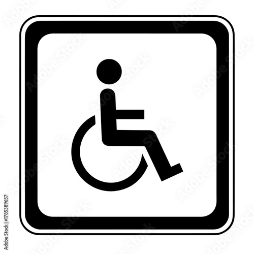 Accessibility Symbol Wheelchair Icon for Universal Access & Inclusion