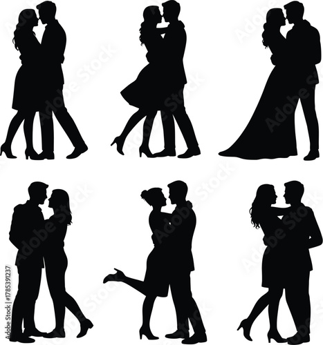 Couples embracing romantic poses embrace romance