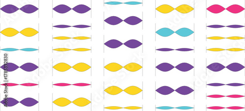 Abstract pattern with colorful shapes on a