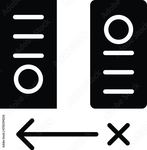 compare web icon in solid style